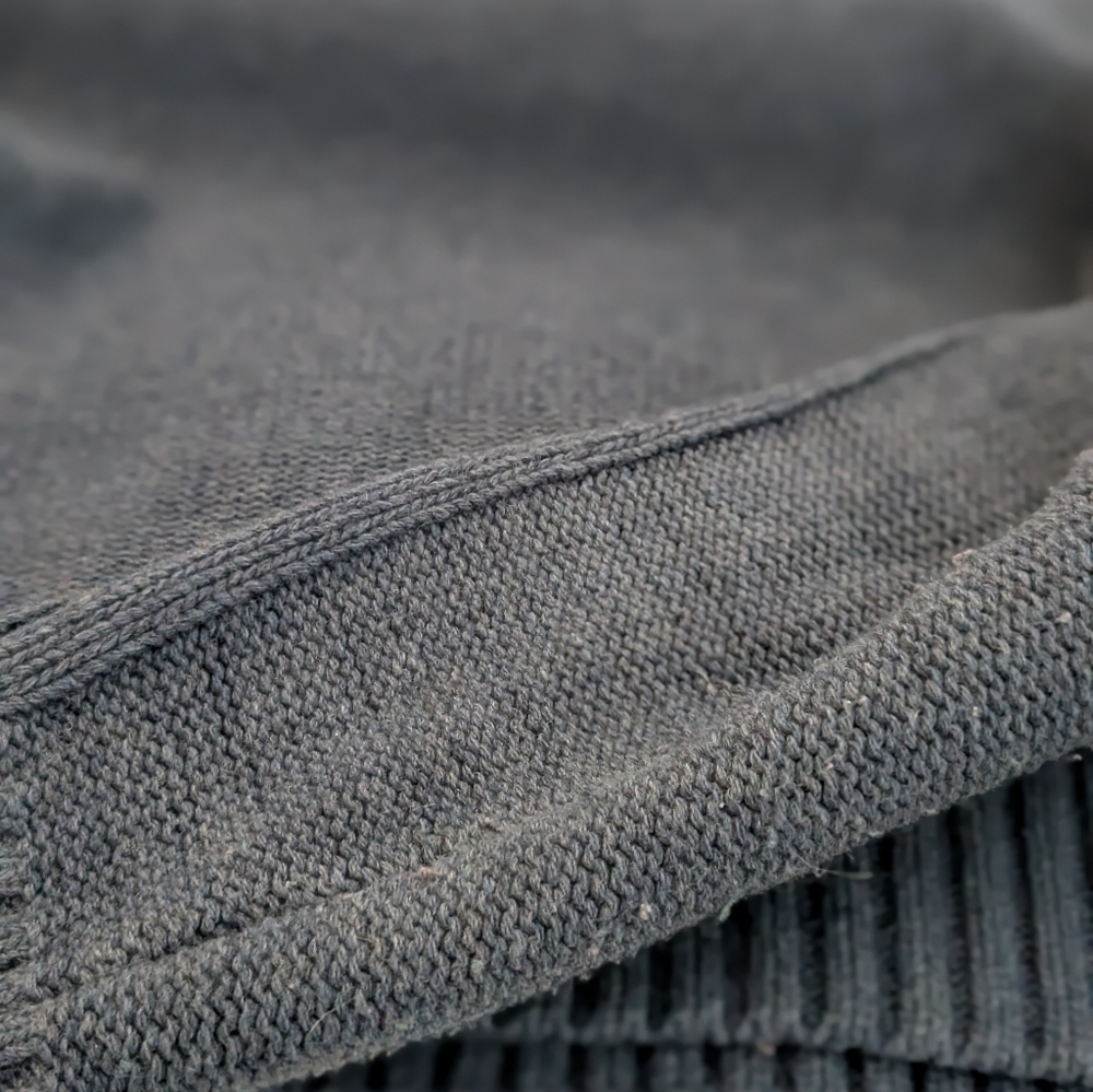Saint James Men’s Navy Cable Knit Wool Blend Shawl Collar Sweater - Size M - Picture 12 of 12